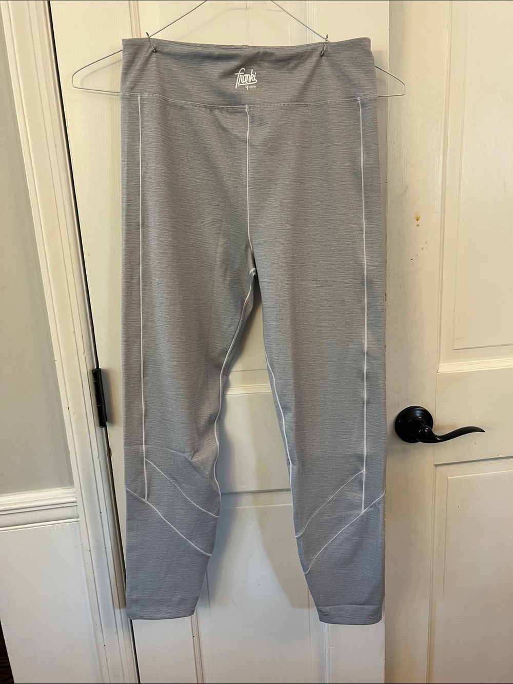 Hello Franki Girls' Gray Seam-Detail Leggings